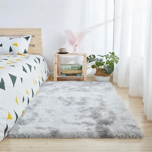 居家好物毛绒女生卧室床边毯加厚客厅地毯家用榻榻米垫飘窗垫地垫