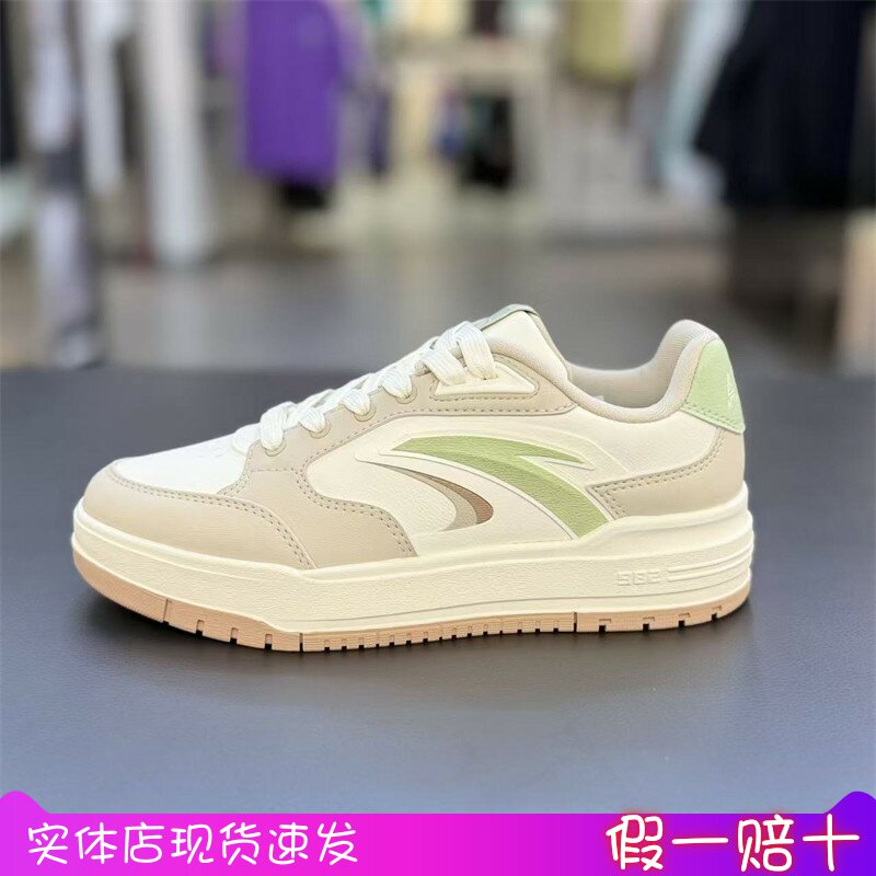 安踏982板鞋休闲鞋女2025秋新款厚底超轻低帮滑板鞋122548066