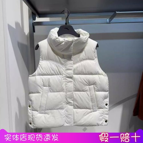 安踏2025羽绒马甲女子冬季新款加厚保暖通勤运动背心162547922