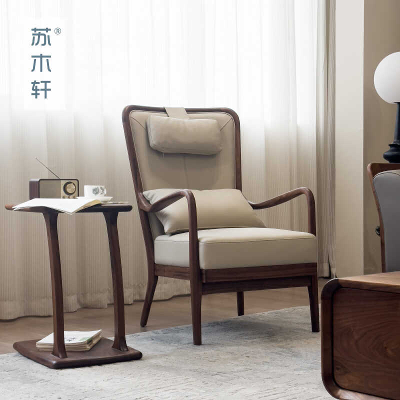 客厅高背椅实木新中式