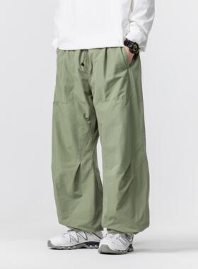 BLACK ARMADA 春秋港风轻量化户外机能工装伞兵裤纯色百搭冲锋裤