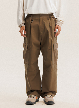 BLACK ARMADA 秋冬户外防泼水工装裤软壳大口袋休闲功能性冲锋裤