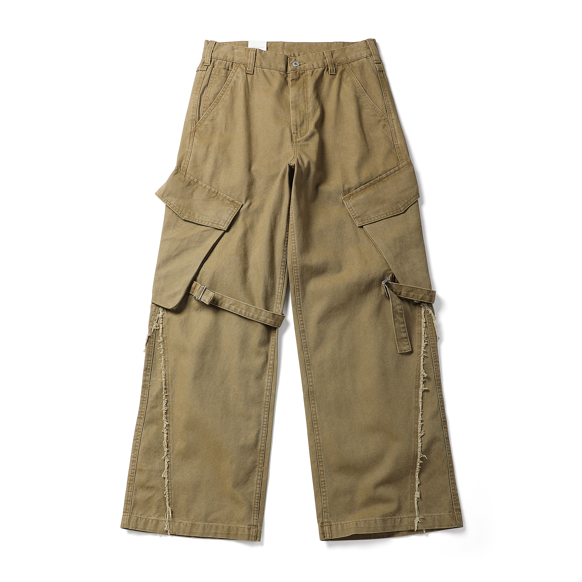 BLACK ARMADA 2025春夏重磅帅气绑带机车个性工装裤多口袋休闲裤