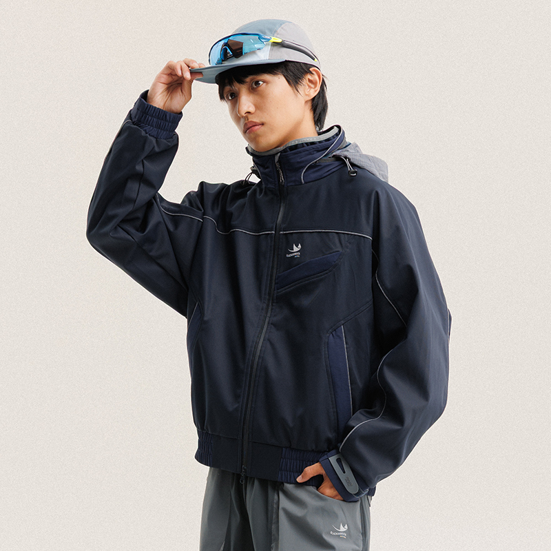 BLACK ARMADA 2025秋冬功能性软壳美式冲锋衣三防隐藏拉链夹克