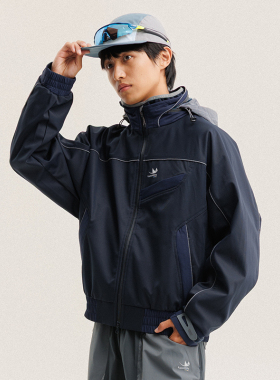 BLACK ARMADA 2025秋冬功能性软壳美式冲锋衣三防隐藏拉链夹克