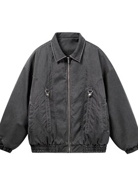 mayuEnjoy 冬季重工水洗解构保暖工装牛仔棉衣高级感做旧复古外套