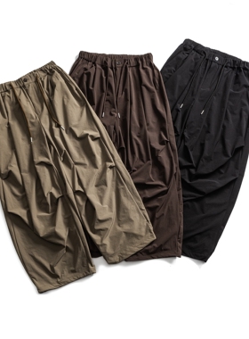 PLANETMUSIC 2025春夏新品山系户外时尚潮流休闲阔腿工装休闲长裤