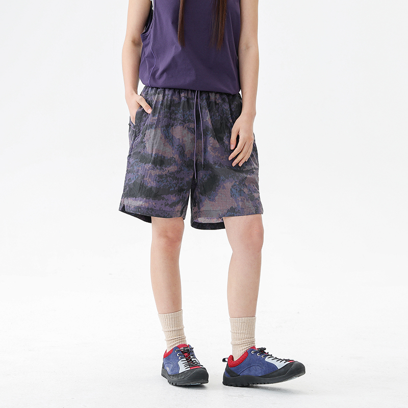 BLACK ARMADA 夏季薄款户外速干迷彩沙滩裤轻量防泼水透气运动裤