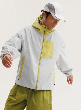 BLACK ARMADA  山系轻量化冲锋衣外套户外徒步防水情侣拼色夹克