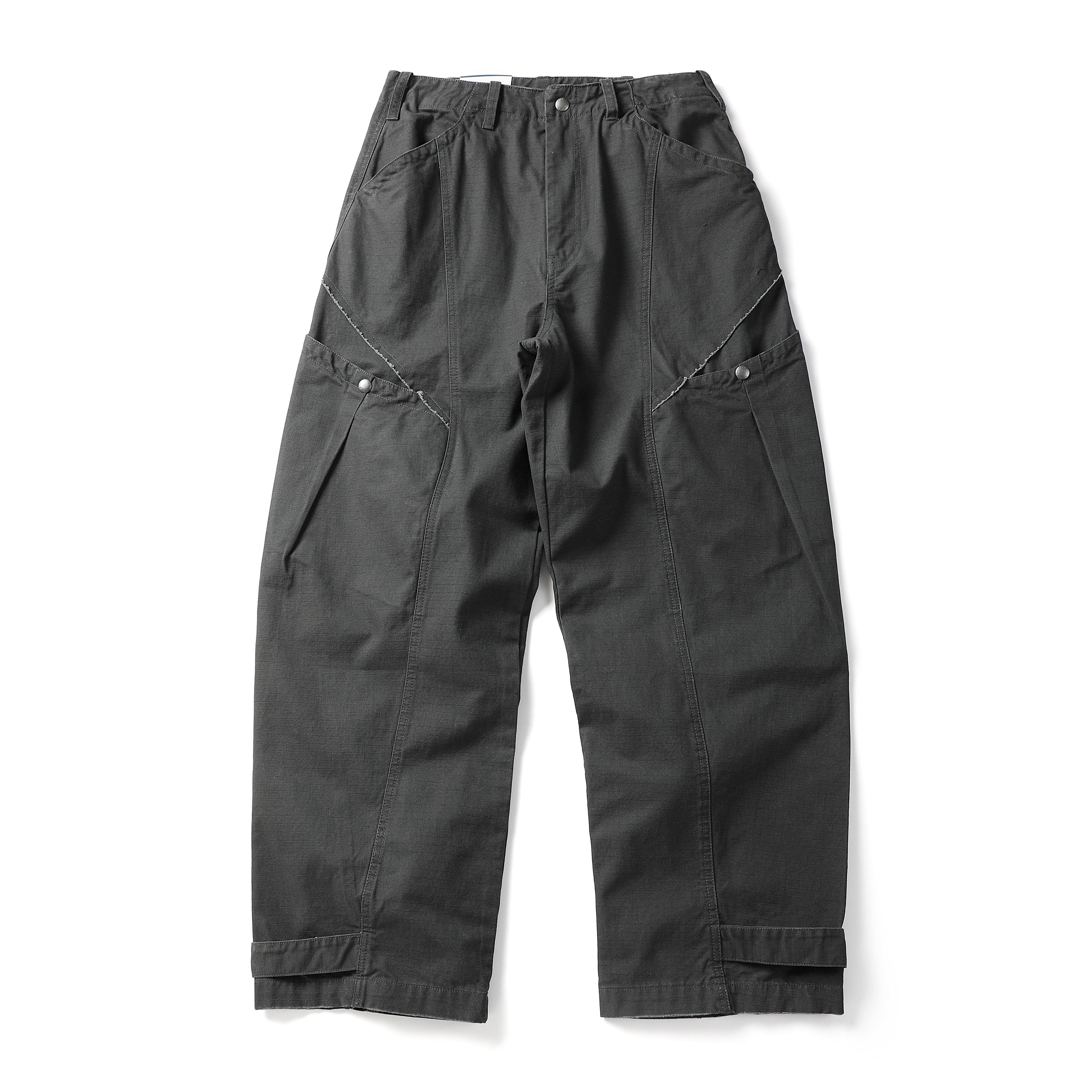 BLACK ARMADA 2025四季新品三防大口袋工装裤休闲宽松阔腿弯刀裤