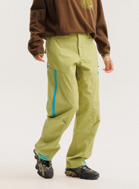 BLACK ARMADA 山系户外功能性软壳工装冲锋裤宽松休闲直筒长裤