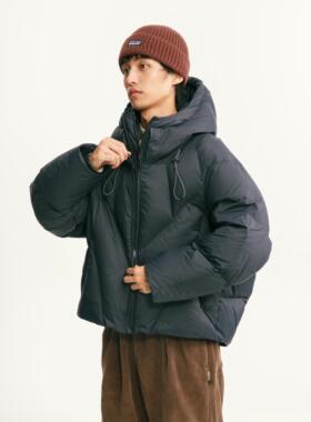 BLACK ARMADA 2024冬新款加厚连帽面包服90白鸭绒户外三防羽绒服