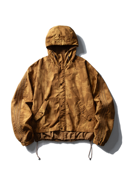 BLACK ARMADA 山系户外轻量化扎染假两件廓形机能工装情侣冲锋衣