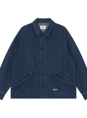 BSAPA2025年秋季复古日系民族风盘扣重水洗夹克外套秋装新品上衣