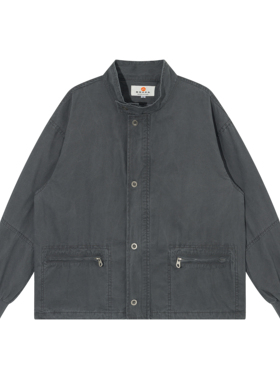 BSAPA 2025年秋季立领潮流宽松休闲夹克外套男女款秋装长袖上衣