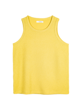 UTiiTUii  夏季纯色蛇纹坑条肌理感混纺基础款无袖坎肩健身背心