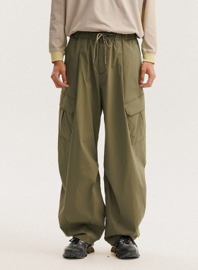 BLACK ARMADA户外美式机能大口袋廓形轻量化防泼水伞兵休闲工装裤