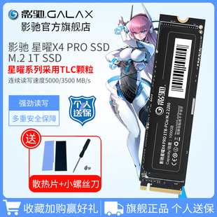 SSD台式 500G 电脑硬盘2t 笔记本m2固态硬盘1t 影驰星曜M.2