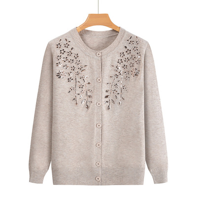 中年气质纯色奶奶上衣女装