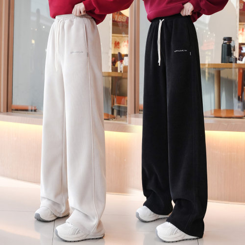 女孩学生休闲显瘦加绒长裤