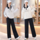 套装 中大童青少年学生女孩宽松卫衣运动裤 2025新款 女大童春秋套装