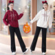 套装 女大童加绒套装 青少年8 18岁女孩保暖卫衣休闲裤 2026冬季 新款