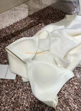 METWO法式简约超薄三角杯固定杯垫文胸内衣女