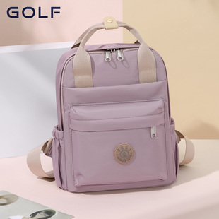 GOLF双肩包女大容量学院风电脑包背包简约高中大学生书包背包潮牌