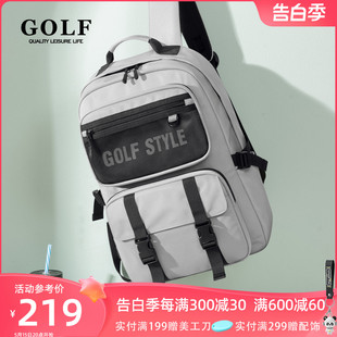 GOLF双肩包男士 潮流背包包 通勤电脑包大容量学生书包时尚 2024新款