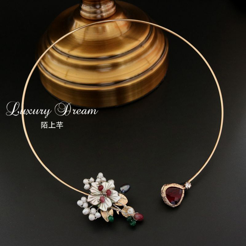 时尚复古项链项圈颈链 天然贝壳淡水珍珠毛衣链衣服配饰|ruв категории Украшения,ювелирные изделия, ожерелье - от Buy2taobao.com для оказания профессиональной услуги покупки агента Taobao