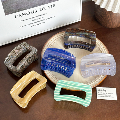 朵薇抓夹醋酸简约新款