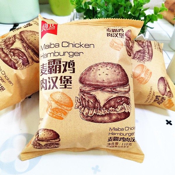 麦可达麦霸鸡肉汉堡面包整箱早餐面包鸡肉沙拉夹心汉堡学生零食