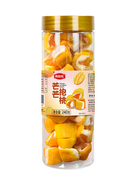 兴隆栈芒芒抱桃240g芒果夹黄桃干正宗蜜饯果干果脯办公室追剧休闲