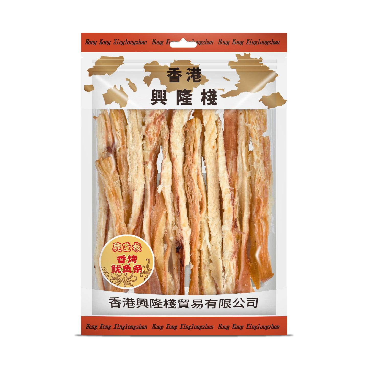 兴隆栈香烤鱿鱼条180g即食手撕鱿鱼干港式风味解馋海味零食追剧