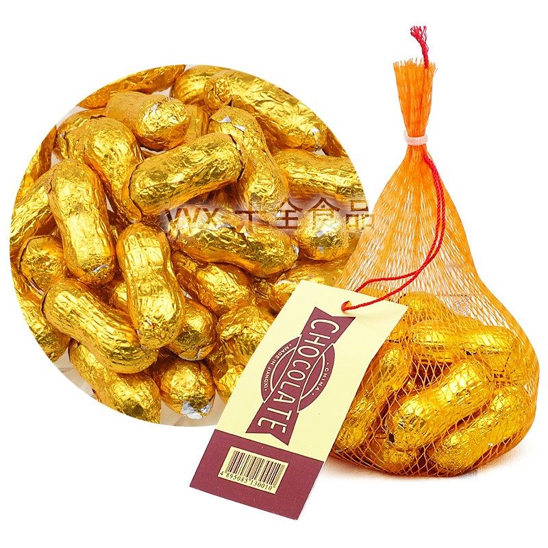 CHOCOLATE金花生巧克力76g 网红新年糖果年货喜糖休闲小零食烘焙