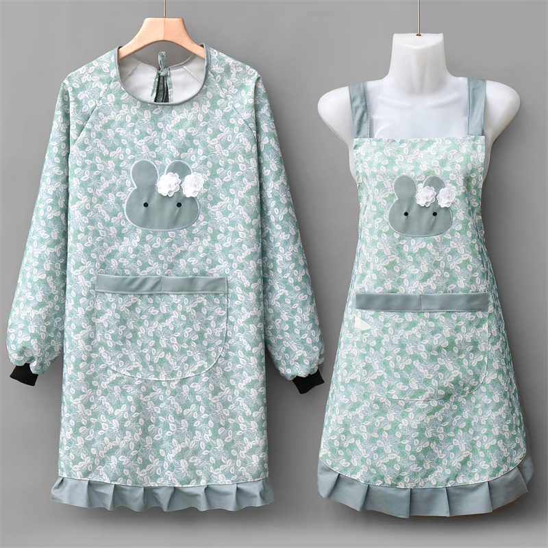 韩版田园风透气围裙罩衣