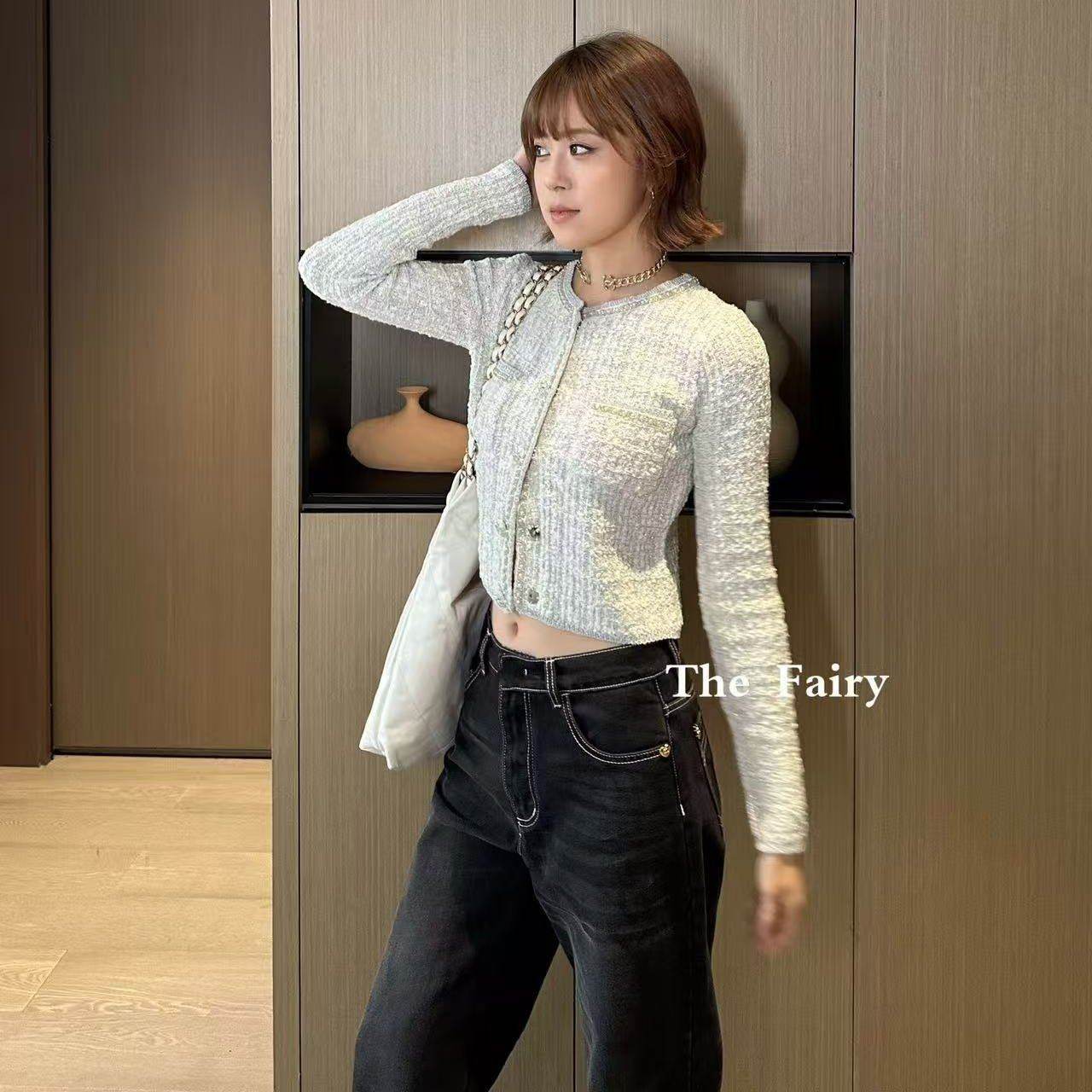 好漂亮好漂亮重工钉珠小香风粗花呢外套女2025年冬季新款短上衣潮