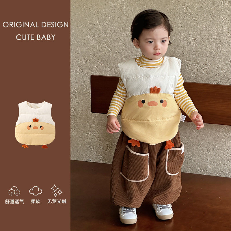 宝宝羽绒马甲秋冬卡通婴幼儿新国标轻薄羽绒衣服90白鸭绒马甲外套,童装/婴儿装/亲子装,羽绒马甲,淘宝优惠券,粉丝福利购,淘宝优惠卷