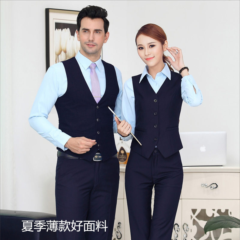 夏季男女同款工作服面试职业套装