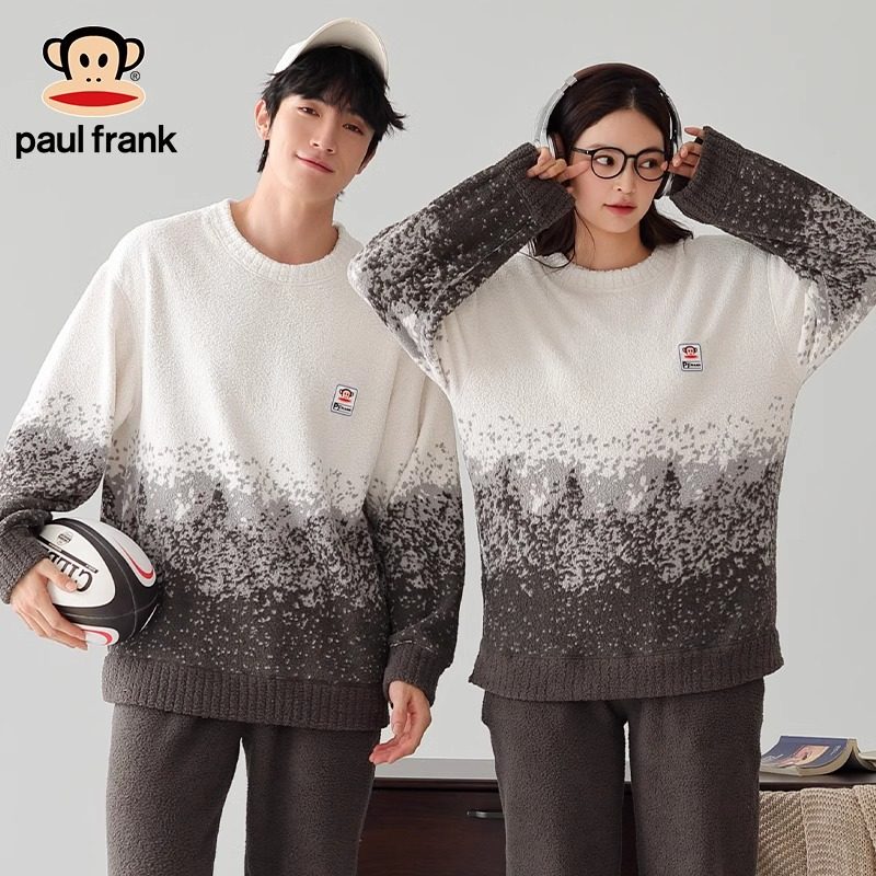 大嘴猴清仓秋冬舒适休闲情侣睡衣套装长袖男女保暖家居服加绒加厚,女士内衣/男士内衣/家居服,睡衣/家居服套装,淘宝优惠券,粉丝福利购,淘宝优惠卷