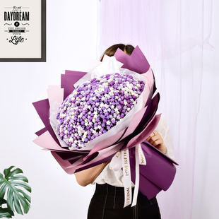 折纸手工星星花束DIY材料满天星成品送男女朋友闺蜜生日情人礼物