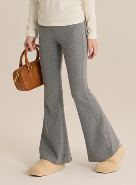 女童春装喇叭裤2026新款春季儿童长裤休闲女大童薄款裤子灰色夏装