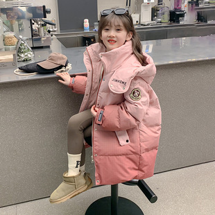 女童高级羽绒服冬装2025新款洋气冬季儿童小女孩冬款加厚粉色外套