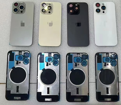 适用于 16 16plus 16pro 16promax 一体冷雕后盖焊好铁片后玻璃