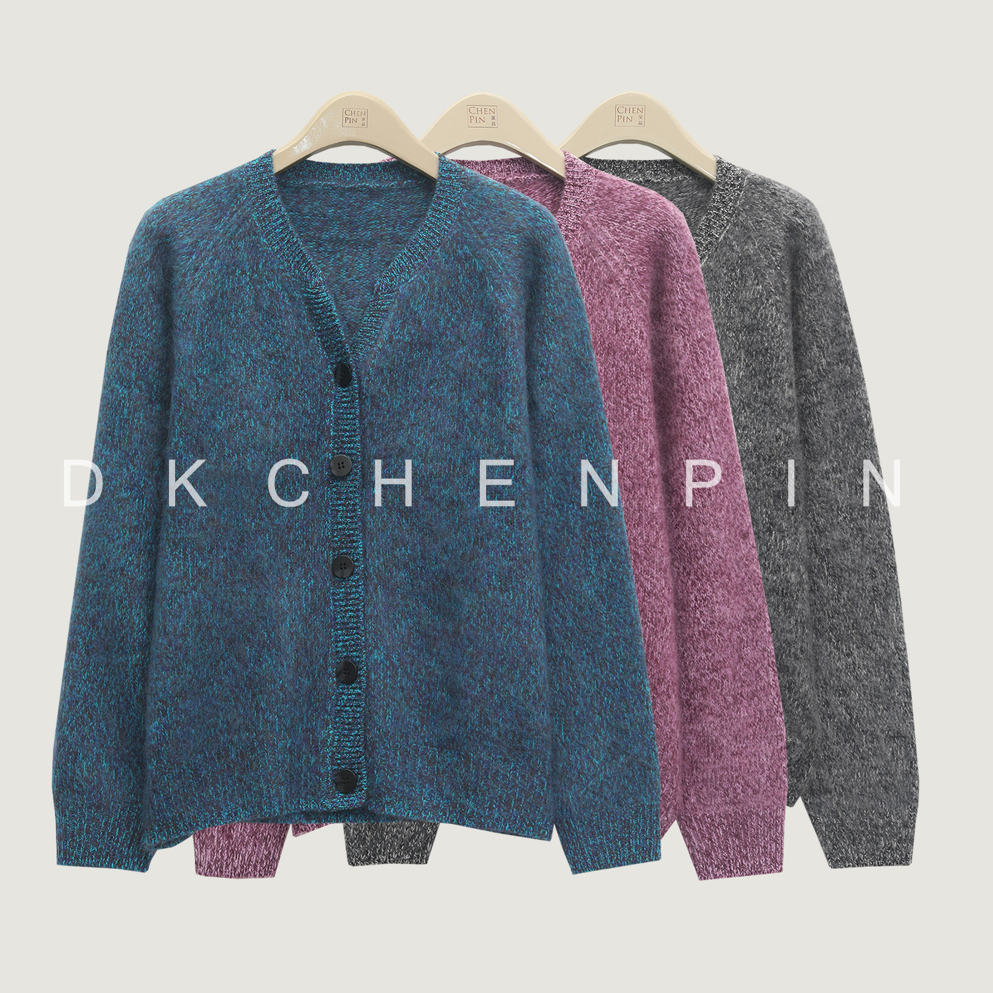 呈品三股加厚羊绒羊毛针织衫点子花纱高克重慵懒风拉绒开衫2025秋,女装/女士精品,毛针织衫,淘宝优惠券,粉丝福利购,淘宝优惠卷