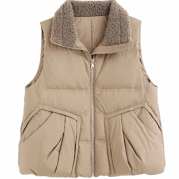 中老年妈妈装羽绒棉马甲大码宽松