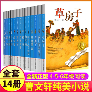 全套14册完整原著曹文轩纯美小说系列正版 四五六年级课外阅读精品集书籍小说名著 草房子青铜葵花根鸟樱桃小庄阅读儿童文学 包邮