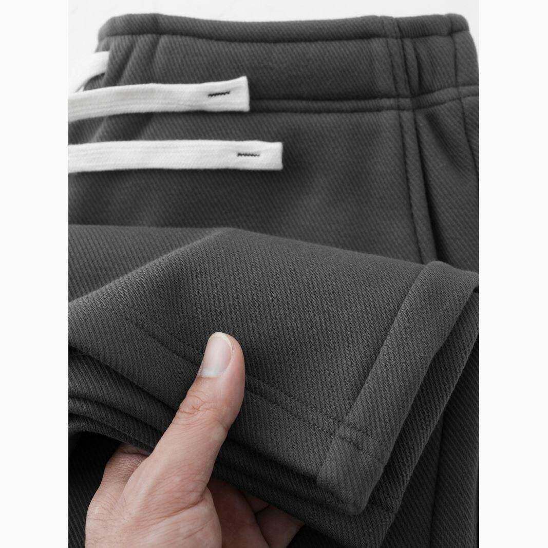 MAROLIO~质感超赞！美式炭灰色直筒垂感卫裤男纯色休闲裤女春夏