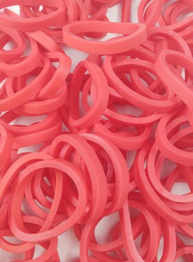 TPR橡皮筋红色弹性好宽5mm直径30毫米玩具生产辅材可定做特惠新品