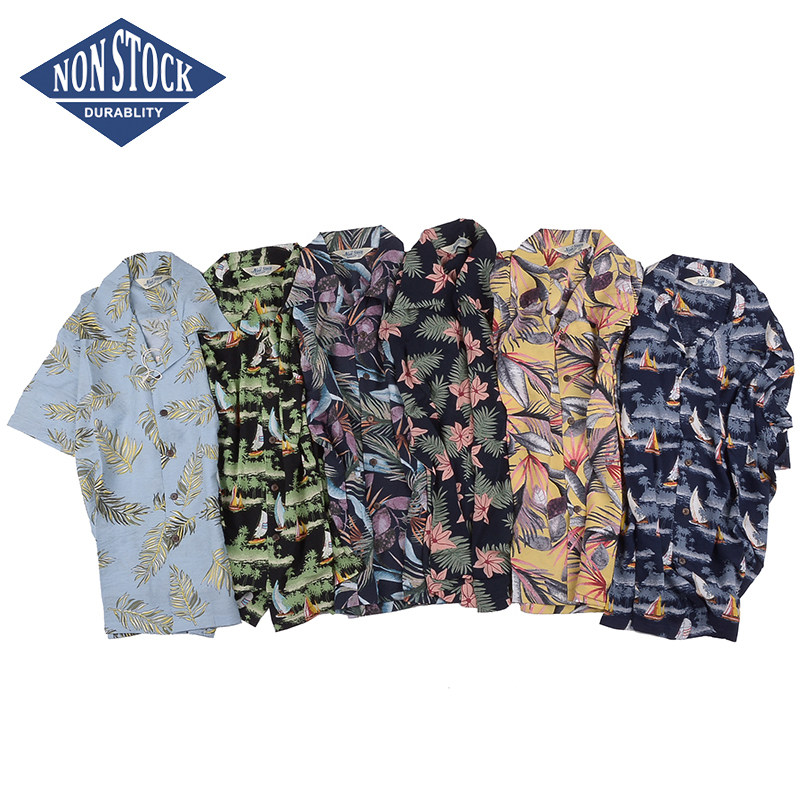 夏季 NON STOCK夏威夷度假衬衫 港风男女款ALOHA休闲复古短袖衬衣在类目 男装, 衬衫中 - 来自Buy2taobao.com提供专业的淘宝代购服务